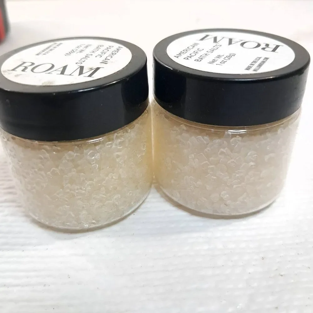 WILLIAM ROAM American Pacific Bath Salts set‎ 2 travel mini 1oz